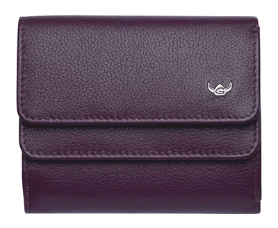 Produktbild von Golden Head Geldbörse Madrid RFID Protect Billfold Coin Wallet With Front Flap Snap Closure Amarone dunkelviolett