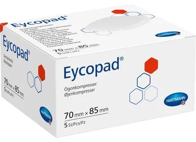 Produktbild von EYCOPAD AUGEN 70X85 UNSTER, 5 St KOM