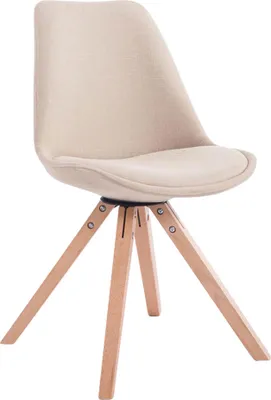 Produktbild von Besucherstuhl SYDNEY - Stoff Creme 48x56x84 cm | Besucherstühle Konferenzstuhl Wartezimmerstuhl Bürostühle Bürostuhl Konferenzraum Wartezimmer