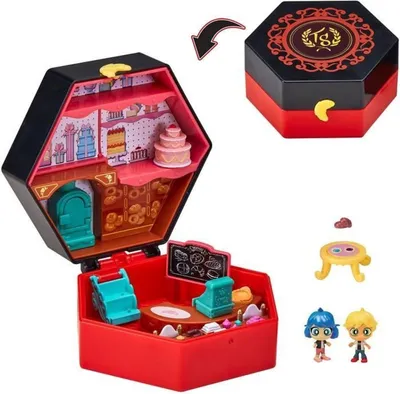 Obrázok produktu pre BANDAI - Zázračná beruška - Chibi Boulangerie Mini Universe - súčasťou sú minifigúrky Marinette a Adrien - P50551