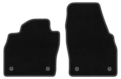 Produktbild von Velours-Fußmatten Vorne für Skoda Scala 2019- (Schrägheck) – 2-tlg, Schwarz, passgenau – Wielganizator BASIC