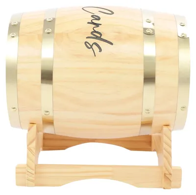 Immagine prodotto di Scatola per biglietti di matrimonio, design elegante in legno di pino, ampia capacità, colore legno