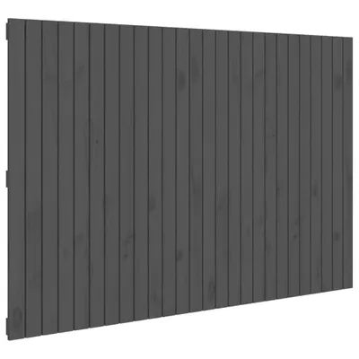 Produktbild von Wand-Kopfteil Grau 166x3x110 cm Massivholz Kiefer