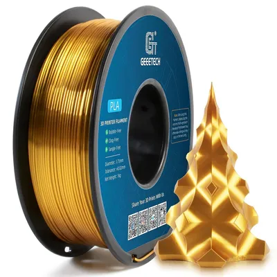 Produktbild von GEEETECH PLA filament 1,75mm Silk Gold für 3d Drucker 1KG Spool