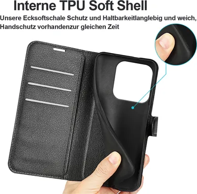 Produktbild von Hülle für Xiaomi Redmi Note 14 4G Handyhülle Handy Tasche Klapphülle Flipcase