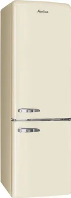 Produktbild von Amica - KGCR 387 100 B - Kühl-Gefrierkombination - Retro Desing - Coffee Cream