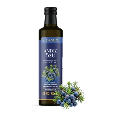 Produktbild von Sifamix Wacholderextrakt 350 g – Andız Özü aus Wacholderbeeren, kaltgepresst, ohne Zuckerzusatz & ohne Konservierungsstoffe