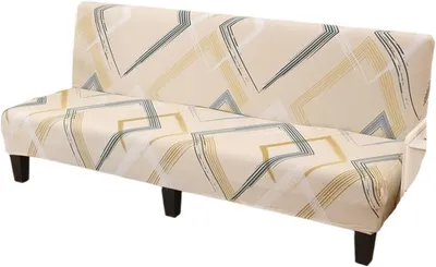 Obrázek produktu pro Potisknutý potah na futon, pružný potah na rozkládací pohovku s elastickým lemem pro nábytek do obývacího pokoje a ložnice