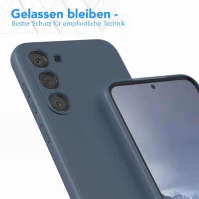 Produktbild von EAZY CASE - TPU Hülle für Samsung Galaxy S23 Plus, TPU Case stoßfeste Handyhülle, weiches Cover mit Kameraschutz, Silikonhülle in Dunkelblau