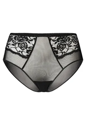 Produktbild von Teyli Hohe Taille Slip mit floraler Spitze Vida Female 334 schwarz 4XL