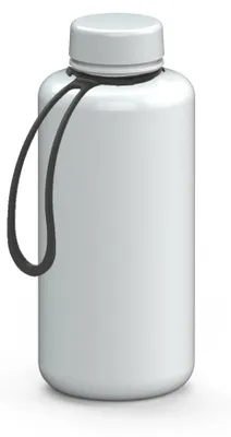 Produktbild von Trinkflasche 1,0 Liter, weiß, Tritan, geschmacksneutral, auslaufsicher, für kohlensäurehaltige Getränke