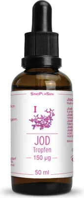 Produktbild von SinoPlaSan Jod Tropfen 150 ug, 50 ml Lösung