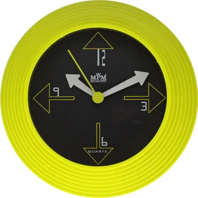 Produktbild von MPM-Quality Wanduhr Fidolino rund 250 mm Kunststoff Hellgrün/Grün