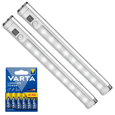 Produktbild von 2x Unterbau-Küchenleuchte mit PIR-Sensor batteriebetrieben