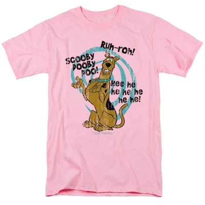 Image de T-shirt Scooby Doo, modèle unie pour hommes/femmes, référence TV36700 (taille M), couleur rose