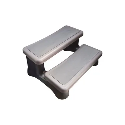 Produktbild von Whirlpooltreppe 2 Stufen Braun – Sicherer Einstieg für Whirlpool & SPA