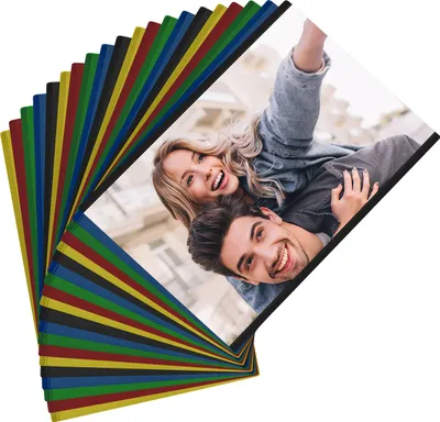 Produktbild von Belle Vous 20 Stk Bunte Magnetische Bilderrahmen Kühlschrank Magnete - Für Fotos 5x9cm /2 x 3,5” - Foto Collage Magnet Bilder Rahmen für Kühlschrank &