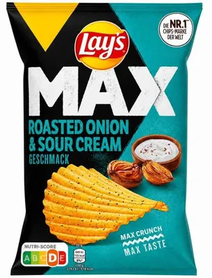 Produktbild von Lay's Max Roasted Onion & Sour Creme 110g