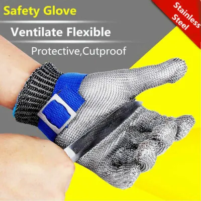 Produktbild von Edelstahl Stechschutzhandschuhe Kettenhandschuh Sicherheitshandschuh Metzger