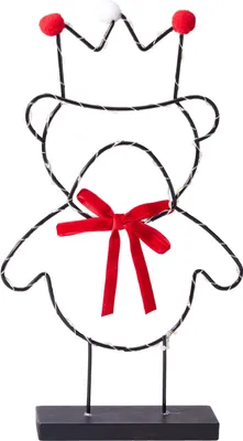 Immagine prodotto di Ornamento natalizio luminoso a LED, forma di orso, 36 cm, marca H&L