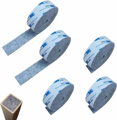 Produktbild von 5 Rollen selbstklebendes Filzband 100 cm x 2 cm für Möbel und Bodenschutz