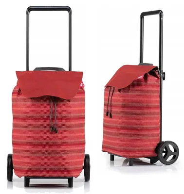Produktbild von Einkaufstrolley Einkaufswagen Einkaufstasche GIMI Easy faltbar Rot 40 l 30 kg 2 Räder