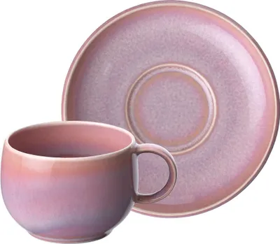 Produktbild von like. by Villeroy & Boch Perlemor Coral Espressotasse mit Untertasse 60 ml