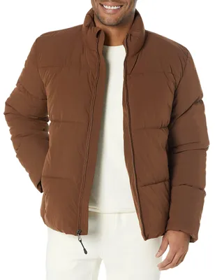Immagine prodotto di A. Cappotto imbottito pesante da uomo, con colletto alto (disponibile in taglie forti)