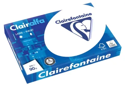 Obrázek produktu pro Multifunkční papír Clairalfa, DIN A3, 120 g/m2, extra bílý