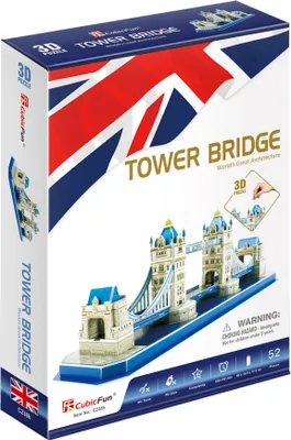 Produktbild von CUBICFUN Tower Bridge 3D-Puzzle 52 Teile