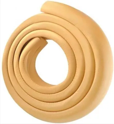 Image de Go Go Gadget – Protection pour bébé – Protections d'angle en mousse de 2 mètres – Amortissantes – Sécurité pour bébé – Beige – Protections de bords – Protection pour tables