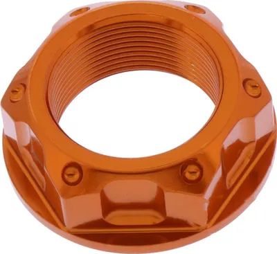 Zdjęcie produktu dla Nakrętka głowicy kierownicy JMP Bolt M22x1,00mm aluminiowa pomarańczowa do Suzuki GSX 0 FA F / GSF Bandit SA , Yamaha FZS 0 Fazer S N 60 / 65 / 80 / 85 / 110 / 125 / 200
