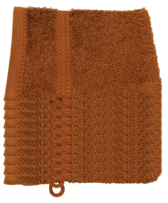 Produktbild von Julie Julsen BIO Waschhandschuh 10er Set 15x21 Schokobraun
