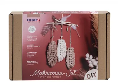 Produktbild von GLOREX Bastelset Makramee Wandschmuck