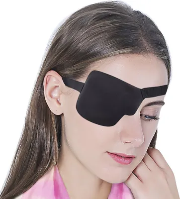 Produktbild von INF 3D-Augenmaske für das rechte Auge mit Klettverschluss Schwarz
