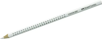 Immagine prodotto di 12x Faber-Castell 112401 Matita colorata Colour GRIP bianco