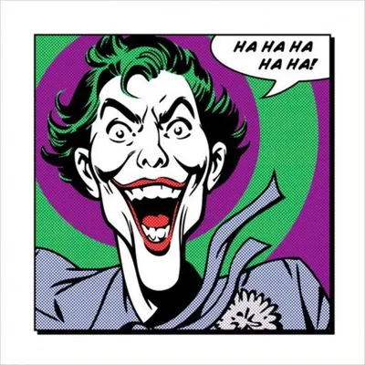 Image de Joker - Marvel - Ha Ha Ha Ha Ha) - ART PRINT - 40x40cm - Affiche Poster