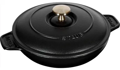 Productafbeelding van STAUB Ovenvorm/Serveerschaal/Gratinvorm met deksel, rond, 20 cm, 0,75 liter, van gietijzer