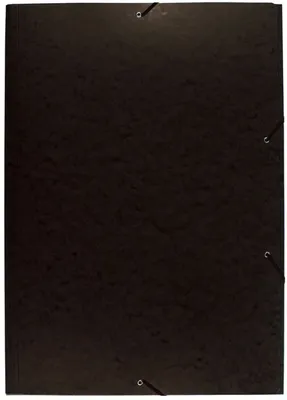 Produktbild von Exacompta 59651E Sammelmappe (Gummizug, 3 Klappen, ManilaKarton 600gm², für DIN A2, 62x44cm) 1Stück schwarz