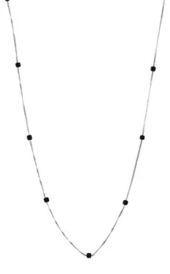 Obrázok produktu pre Strieborný retiazka s čiernym spinelom, model AL4081.02.060