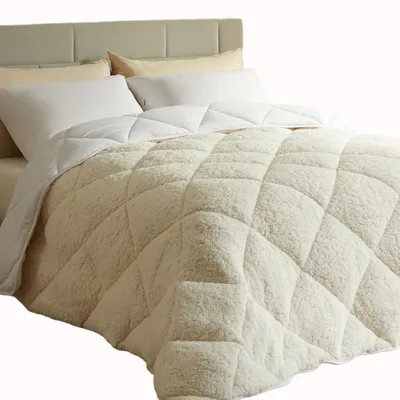 Immagine prodotto di CASABEL Piumino Sherpa, 220x240, 450gsm, Reversibile, 450 gsm Poliéster Reversible, Cara Sherpa Acogedora o Microfibra Fresca