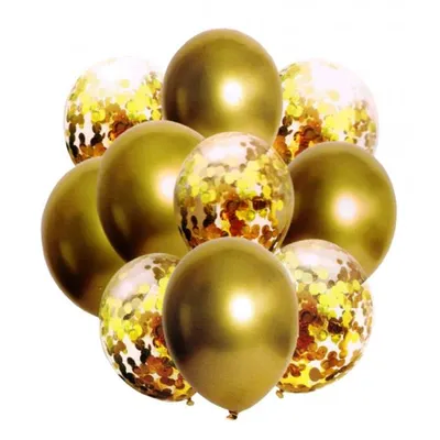 Zdjęcie produktu dla Zestaw metalicznych balonów z konfetti w kolorze MARINE BLUE (Party - Balony)