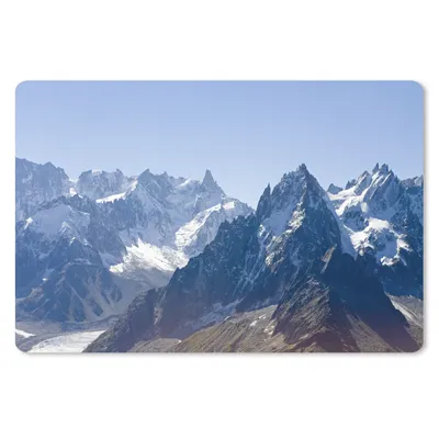 Produktbild von MuchoWow® Mauspad Mousepad Alpen - Schnee - Berg 27x18 cm - Mousepads - Maus Mat - Pad - Mausunterlage - Büroartikel - Desk Matten