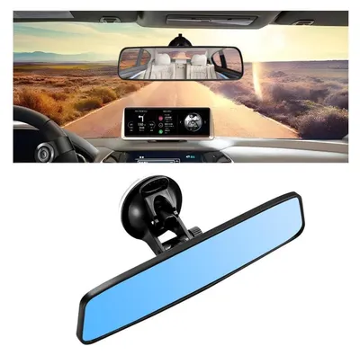 Produktbild von Rückspiegel Auto Saugnapf Blau Anti-Blendung 360° Einstellbar Universell PKW SUV LKW