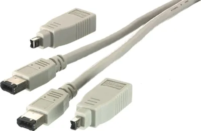 Zdjęcie produktu dla Uniwersalny zestaw Firewire Kabel + adapter 2m