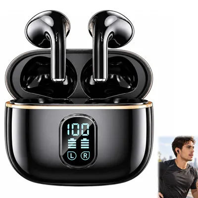 Zdjęcie produktu dla Słuchawki bezprzewodowe Bluetooth, 40 godzin pracy na baterii i podwójny wyświetlacz LED