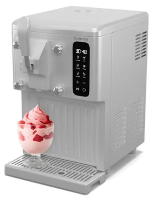 Produktbild von Klarstein SweetSwirl Eismaschine - 3-in-1 Für Eiscreme, Milchshakes & Smoothies, 1,5 L Tank, Touch-Display, Keep-Cool Modus, Reinigungsfunktion, Weiß