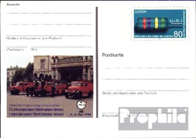 Produktbild von Belege Ganzsachen BRD (BR.Deutschland) 1994 PSo33 Amtliche Sonderpostkarte gefälligkeitsgestempelt  Feuerlöschzug