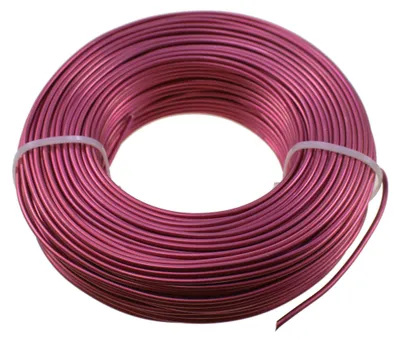 Produktbild von 60m Aluminiumdraht Ø 2mm Aludraht Basteldraht Dekodraht Schmuckdraht flamingo