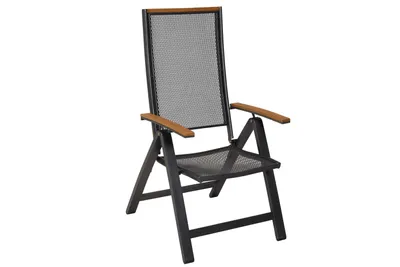 Produktbild von Merxx Gartensessel Itanos, klappbar, Rückenlehne 5-fach verstellbar, Aluminium/Kunststoff